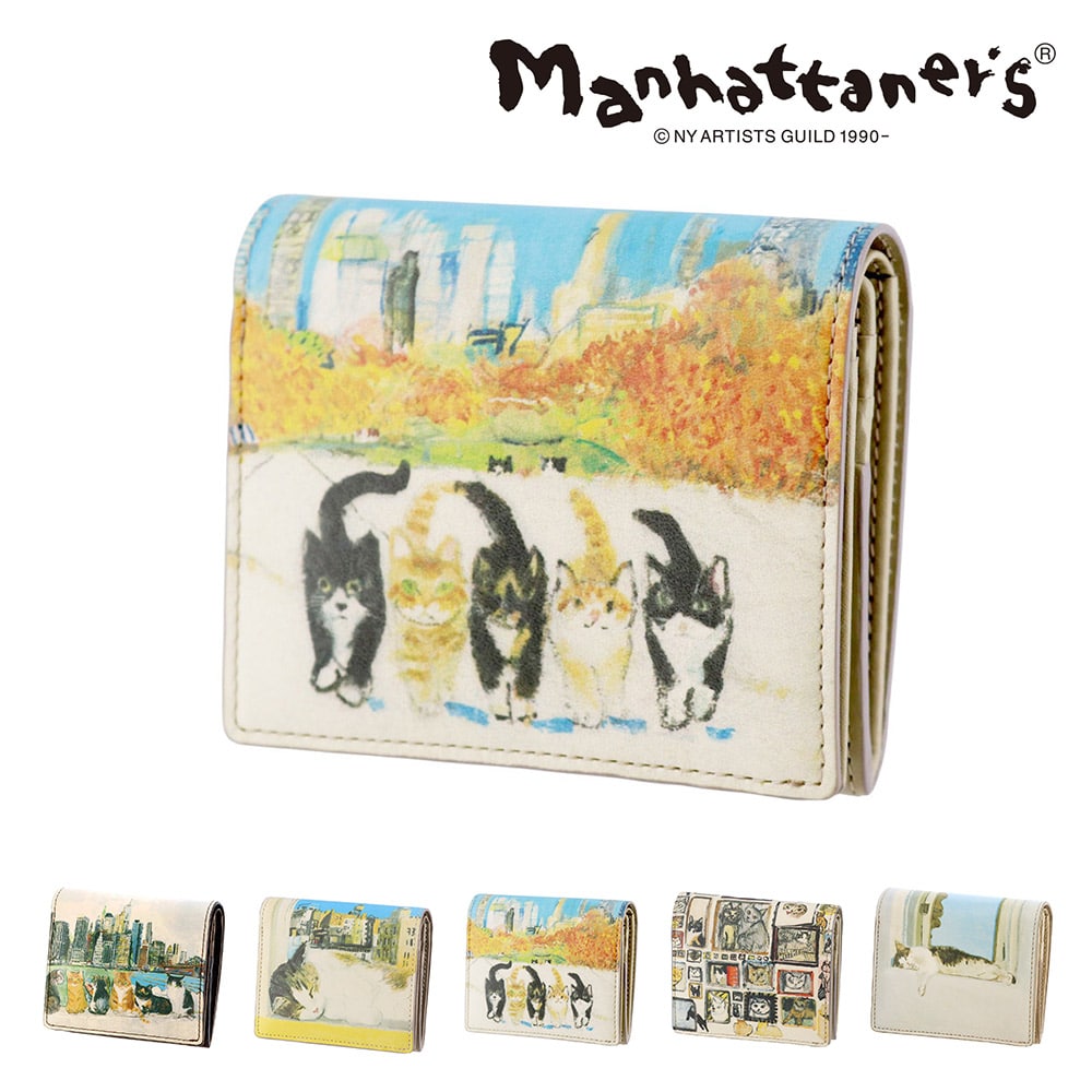 マンハッタナーズ 財布 小物 雑貨 二つ折り財布 2つ折り財布 折財布 manhattaner's トップパース ホックタイプ 0751522 レディース 送料無料 誕生日プレゼント ギフト ラッピング無料 【正規代理店】 4.アンパイアロックを闊歩する -0751522-1042