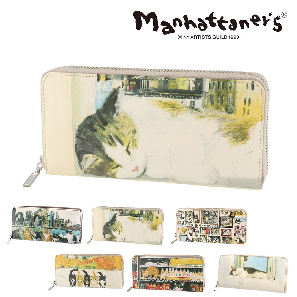 マンハッタナーズ 財布 長財布 ラウンドファスナー 小物 雑貨 本革 manhattaner's トップパース 0751517 0751527 レディース 送料無料 誕生日プレゼント ギフト ラッピング無料 【正規代理店】 2.ぐっすりフェデリコ -0751527-1045