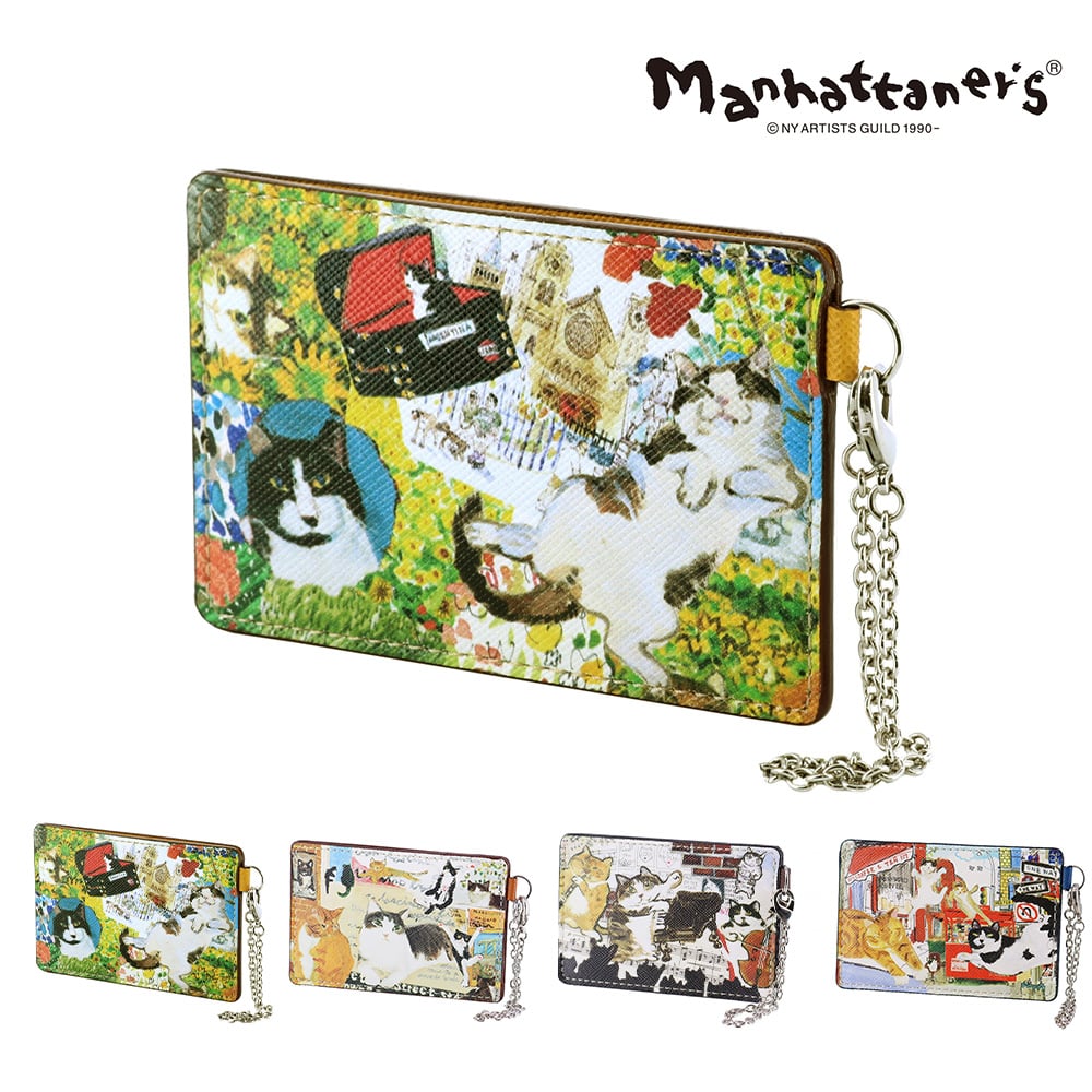 マンハッタナーズ 財布 パスケース 定期入れ カードケース 小物 雑貨 本革 manhattaner's ライブリーパース 0751650 レディース 誕生日プレゼント ギフト 【正規代理店】 1.薫るマンハッタン -99x0751650-0060