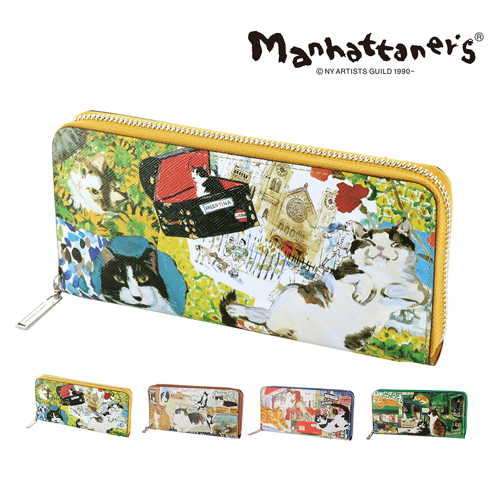 マンハッタナーズ 長財布 ラウンドファスナー manhattaner's ライブリーパース 0751664 1.薫るマンハッタン -0751664-0060