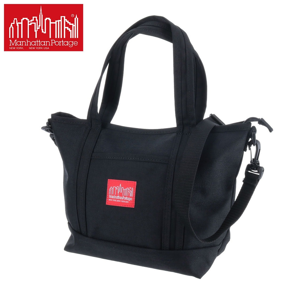 マンハッタンポーテージ Manhattan Portage 2WAYトートバッグ Rego Tote Bag レゴトートバッグ mp1305z2 ブラック 10x1000 メンズ レディース