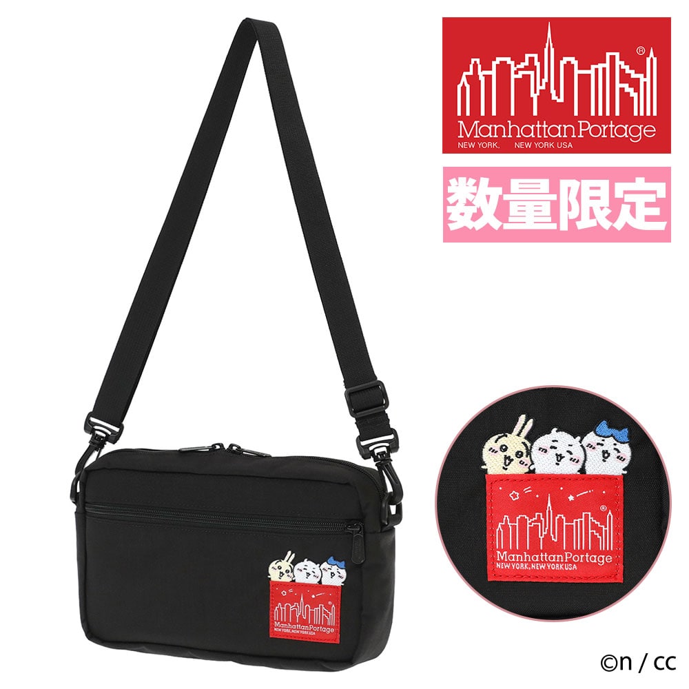 マンハッタンポーテージ ちいかわ ショルダーバッグ 2WAY ポーチ ジョガー(L) JPN VER 2 MP1404L2CKW26 ブラック -1000