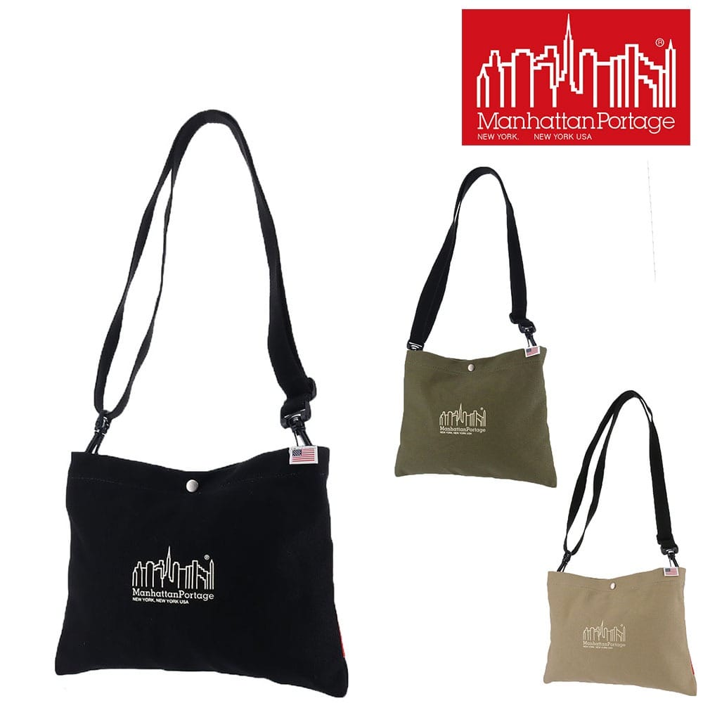 マンハッタンポーテージ Manhattan Portage ボタニカルサリバンショルダーバッグキャンバス mp1487cnvs 1.ブラック 10x1000 メンズ レディース