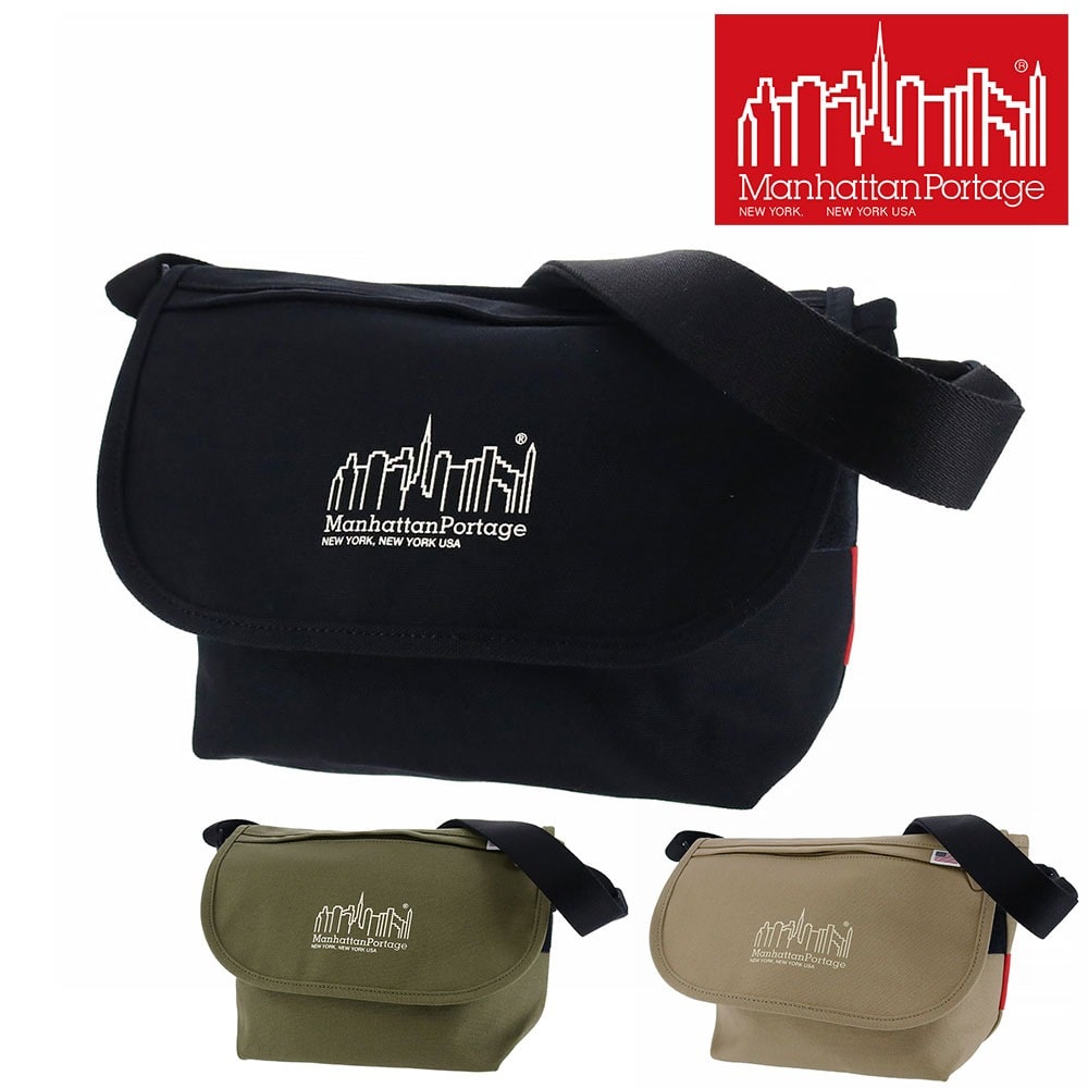 マンハッタンポーテージ Manhattan Portage カジュアルメッセンジャーバッグJRキャンバス Sサイズ mp1605jrcnvs 1.ブラック 10x1000 メンズ レディース