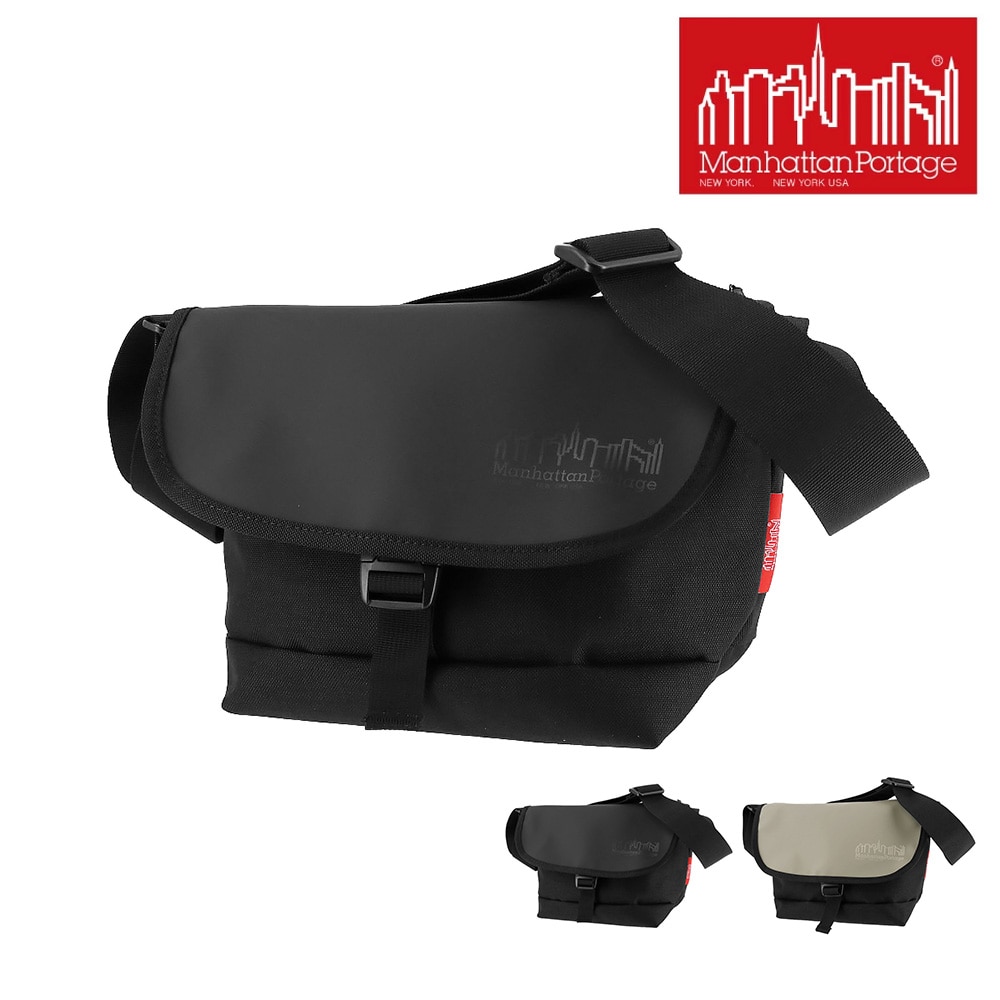 マンハッタンポーテージ Manhattan Portage メッセンジャーバッグ Nylon Messenger Bag JR Flap Zipper Pocket Dulon mp1605jrfzp 1.ブラック -1000 メンズ レディース