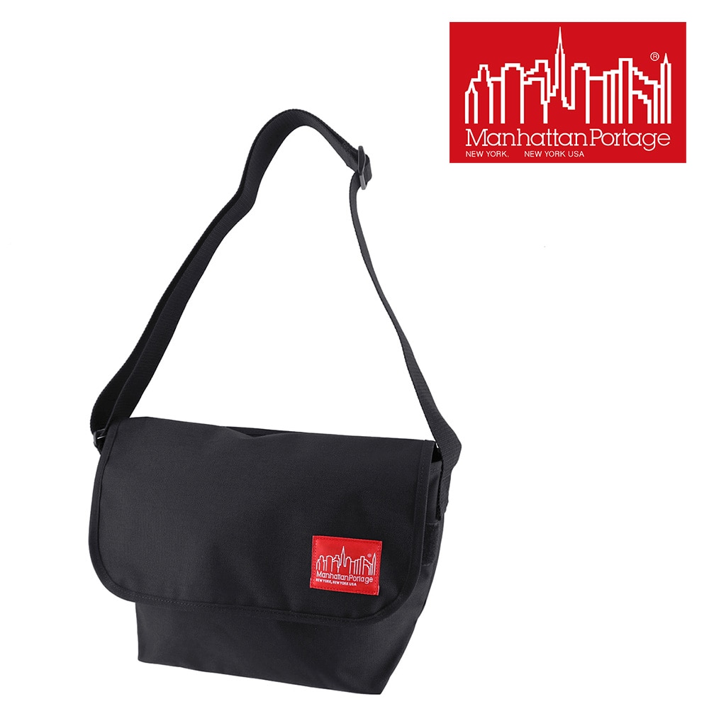 マンハッタンポーテージ ManhattanPortage メッセンジャーバッグjrバージョン2 NY Messenger Bag JR Ver.2 mp1606jr2 ブラック -10x1000 メンズ レディース