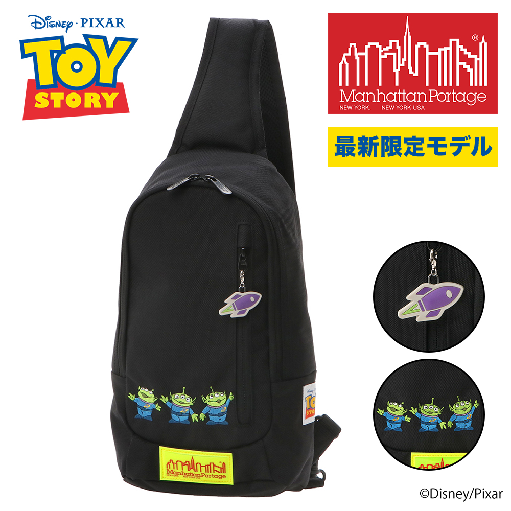 マンハッタンポーテージ ディズニー ピクサー トイ・ストーリー リトルイタリークロスボディバッグ MP1927TOY ブラック -1000