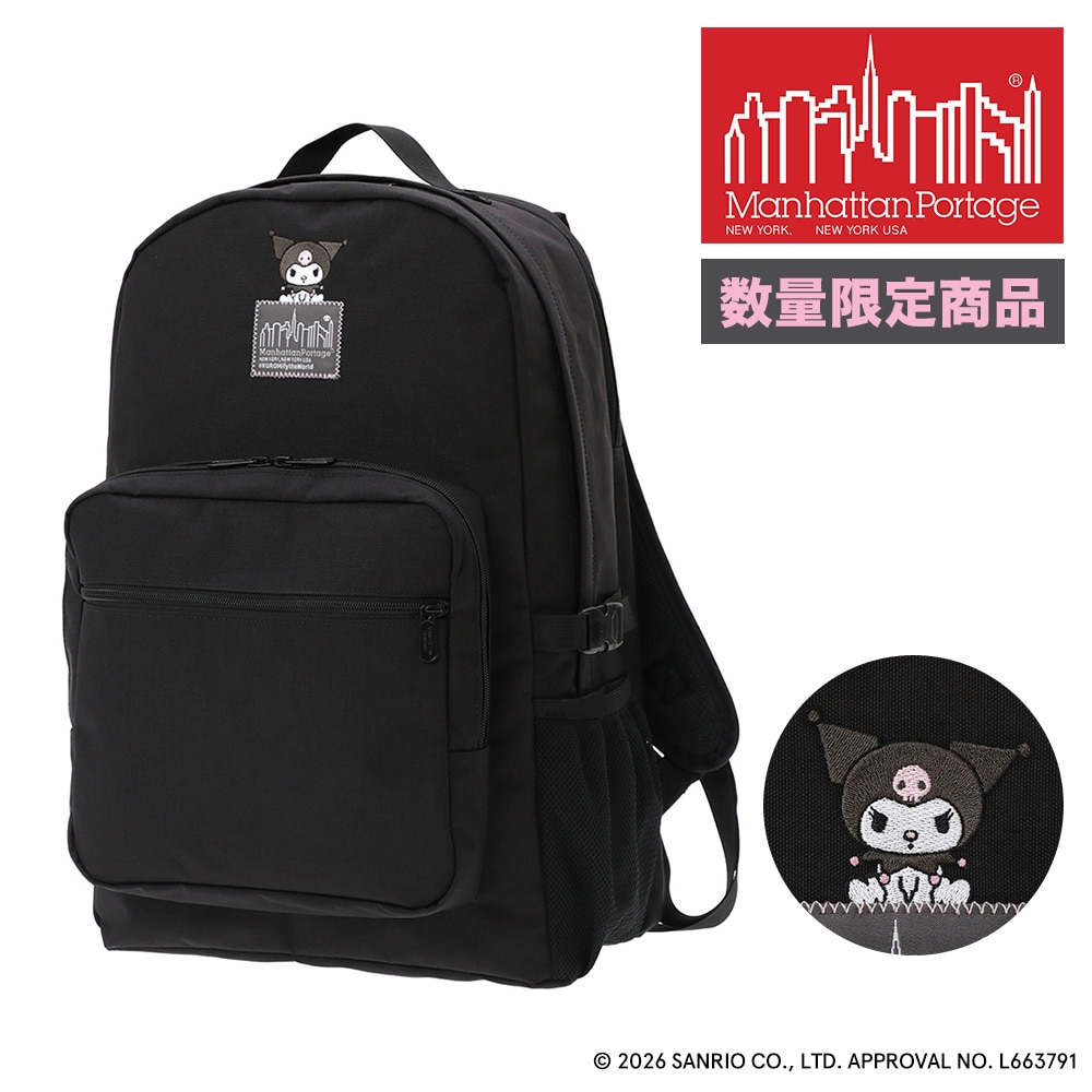 マンハッタンポーテージ サンリオ クロミ リュックサック タウンセンドバックパック 25L MP2236-500KRM メンズ レディース キッズ コラボ 黒 限定モデル 送料無料 誕生日プレゼント ギフト ラッピング無料 正規代理店 ブラック -1000
