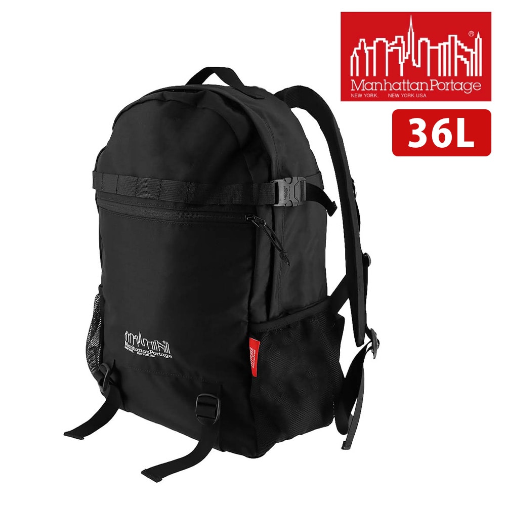 マンハッタンポーテージ バッグ リュックサック デイパック バックパック Manhattan Portage エッジパッカーアクションバッグ 36L B4 A4 MP2284CDRSP メンズ レディース キッズ 誕生日プレゼント ギフト 【正規代理店】 ブラック -1000