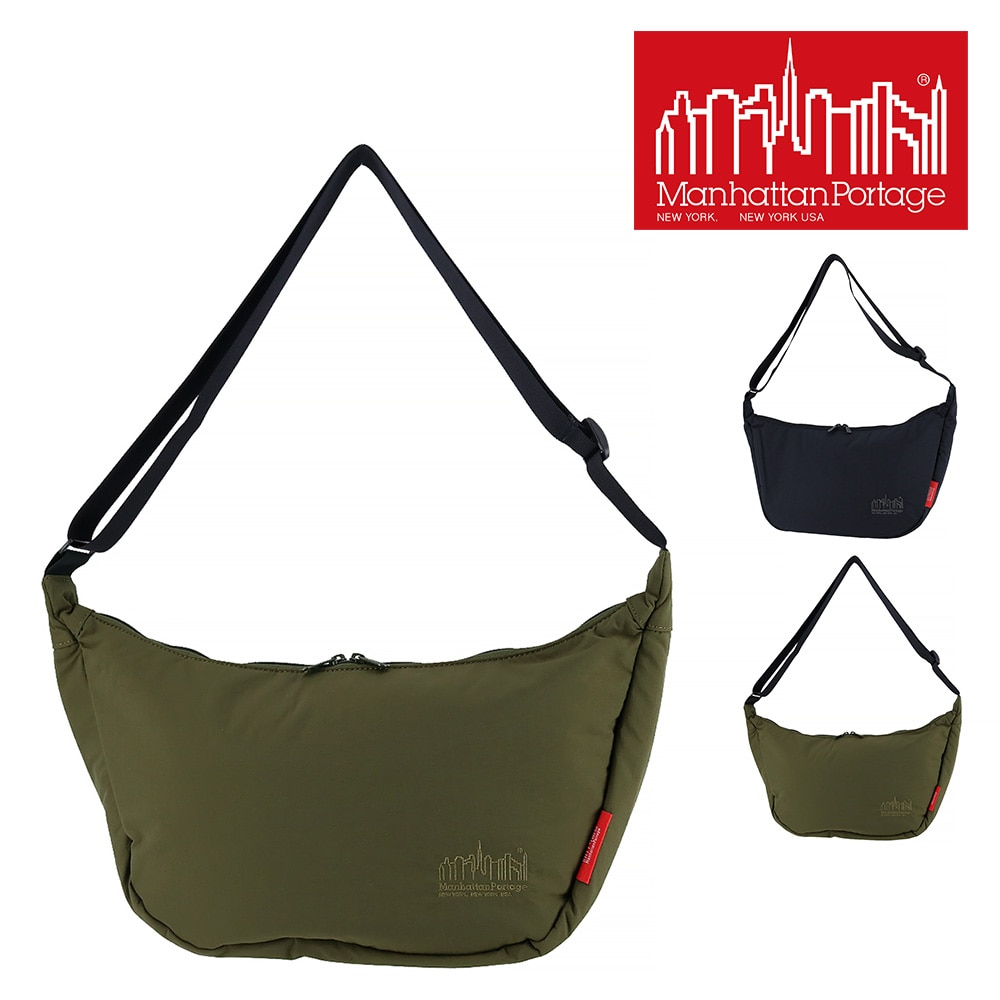 マンハッタンポーテージ Manhattan Portage ショルダーバッグ Kings Crescent Bag Padded Nylon Taffeta MP2404PNT 2.オリーブ -57x5200 メンズ レディース