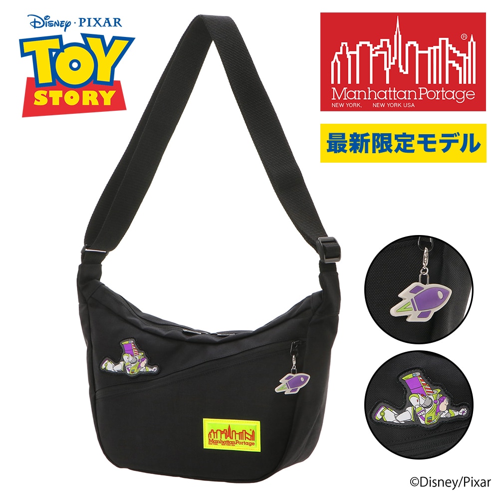 マンハッタンポーテージ ディズニー ピクサー トイ・ストーリー 斜め掛け デュエットショルダーバッグ MP2409TOY ブラック -1000