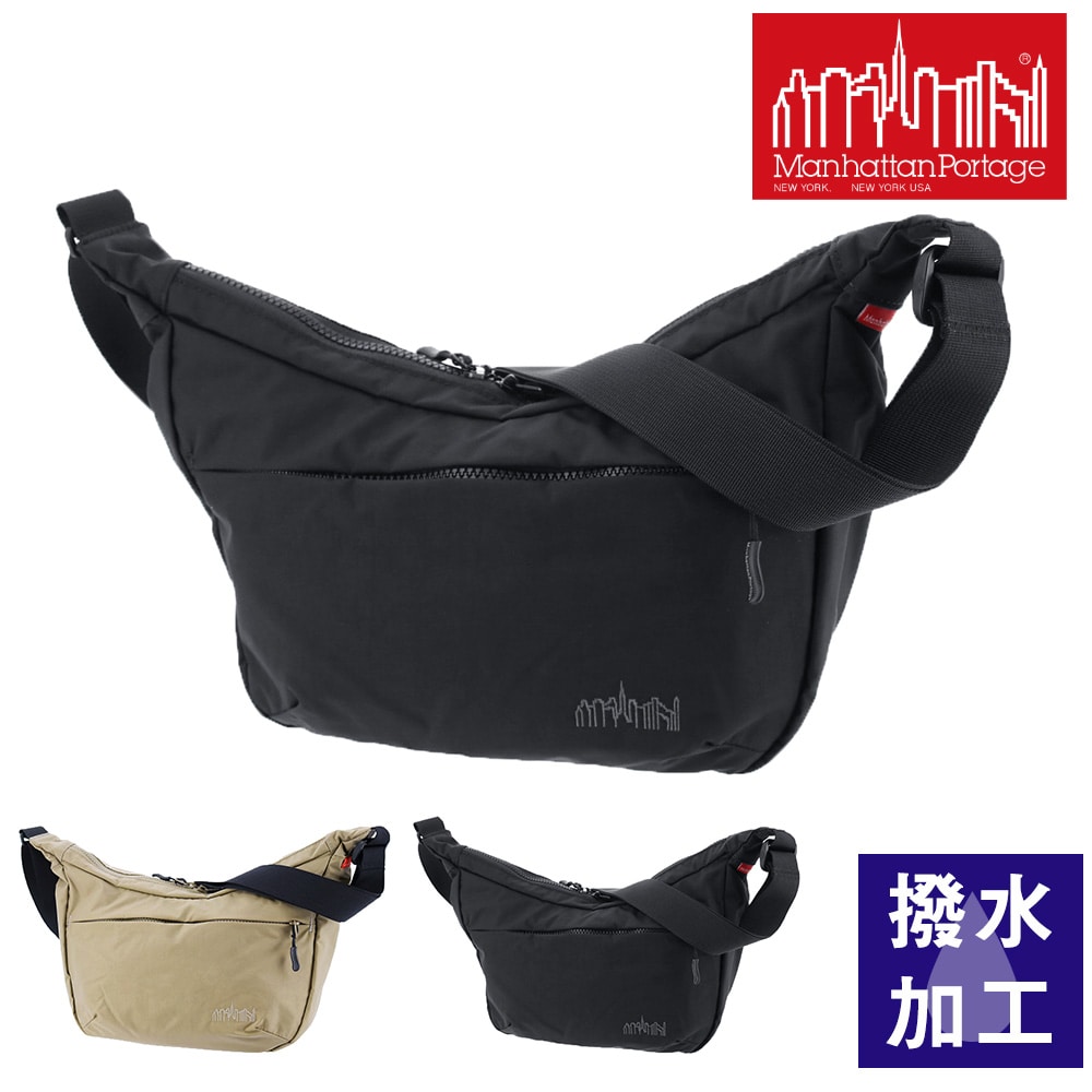 マンハッタンポーテージ Manhattan Portage ショルダーバッグ Duet Shoulder Bag Nylon Tussah Quill mp2409ts 1.ブラック -1000 メンズ レディース