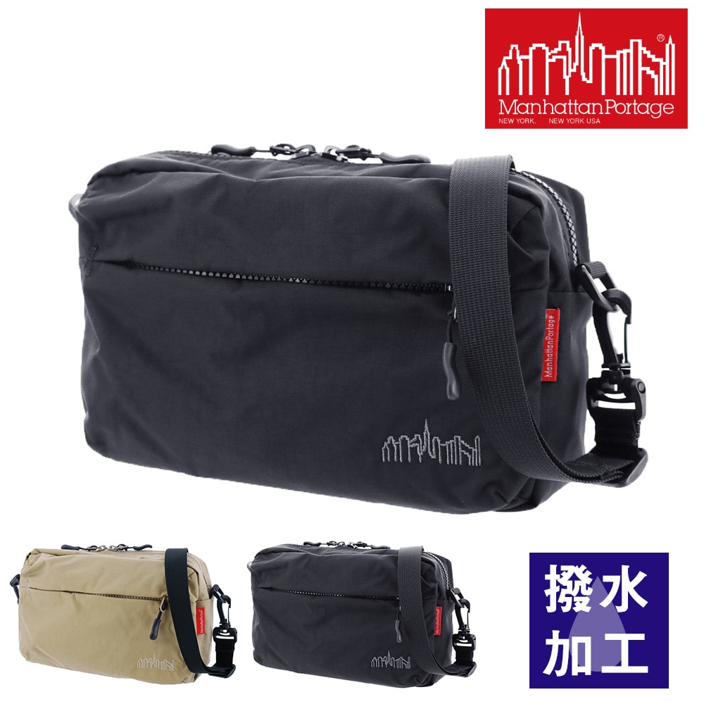 マンハッタンポーテージ Manhattan Portage ショルダーバッグ Cityhall Shoulder Bag Nylon Tussah Quill mp2445ts 1.ブラック -1000 メンズ レディース