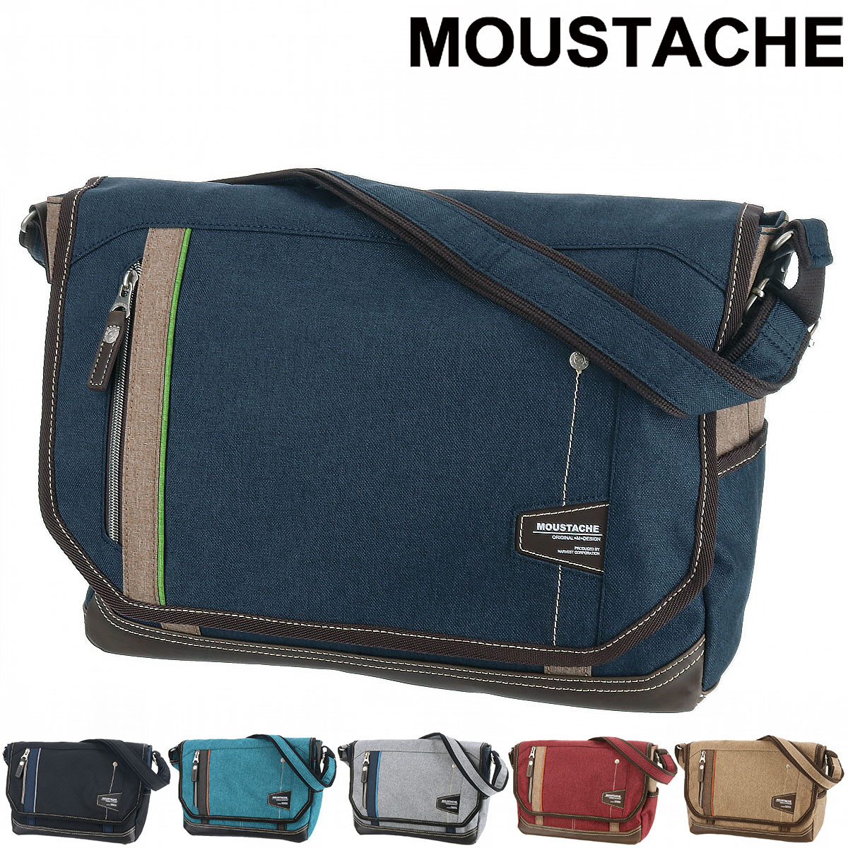 ムスタッシュ MOUSTACHE ショルダーバッグ S jlg4654 1.ブラック 10xblk メンズ