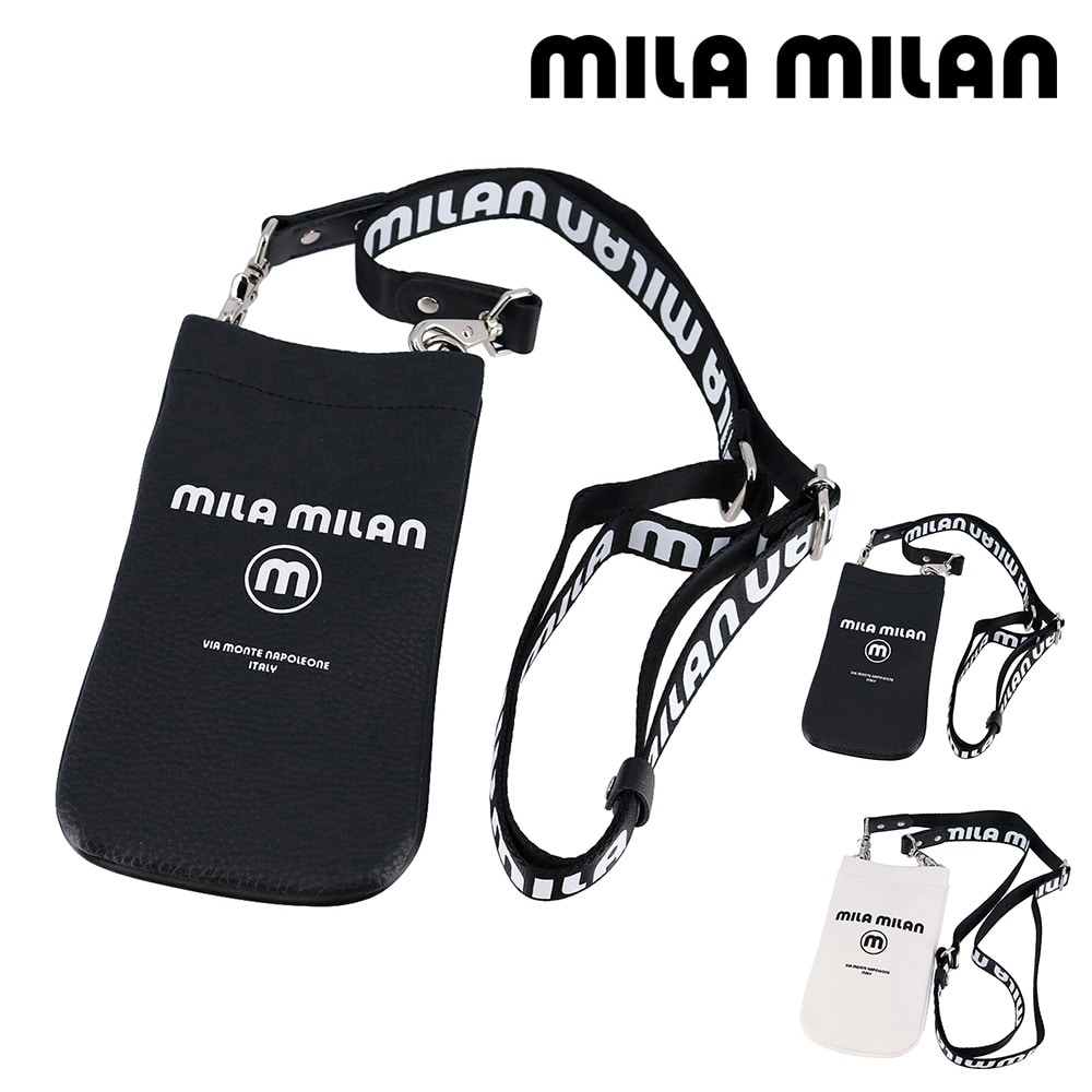 ミラ・ミラン mila milan コルソ スマホショルダーバッグ 250101 1.ブラック -10xblk レディース