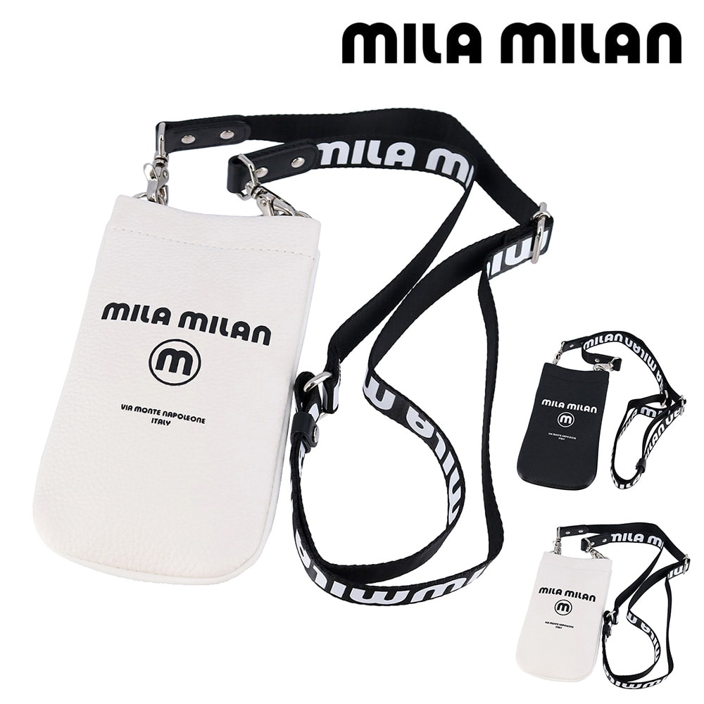 ミラ・ミラン mila milan コルソ スマホショルダーバッグ 250101 2.ホワイト -20xwht レディース