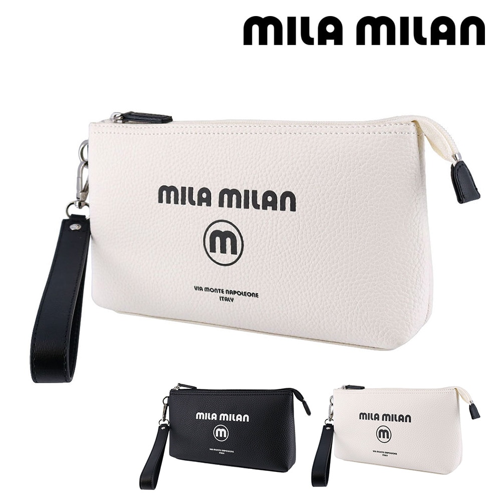 ミラ・ミラン mila milan コルソ クラッチバッグ 250201 2.ホワイト -20xwht レディース