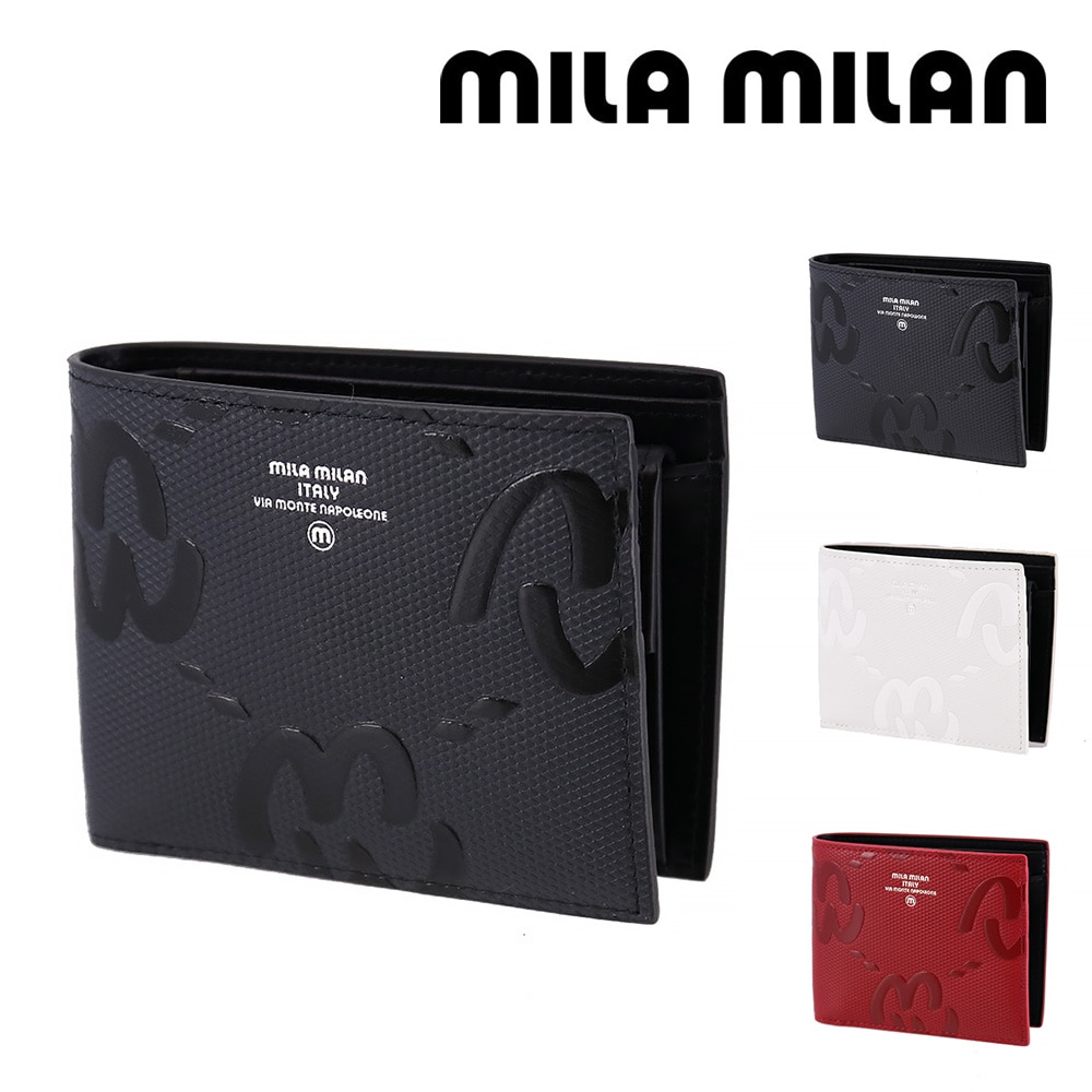 ミラ・ミラン mila milan ミオ 二つ折り財布 255613 1.ブラック -10xblk レディース