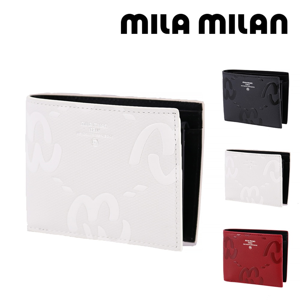 ミラ・ミラン mila milan ミオ 二つ折り財布 255613 2.ホワイト -20xwht レディース