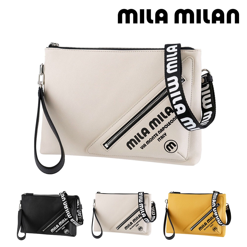 ミラ・ミラン mila milan プリモ 2WAYクラッチバッグ 261111 2.ホワイト -20xwht レディース