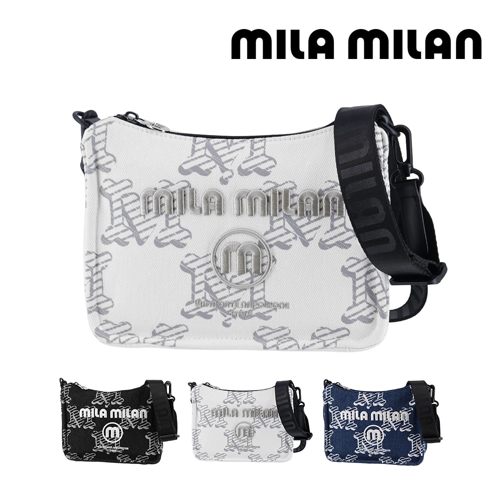 ミラ・ミラン バッグ ショルダーバッグ 斜めがけバッグ mila milan デニーモ ミニショルダーバッグ A6サイズ 264121 メンズ レディース 送料無料 誕生日プレゼント ギフト ラッピング無料 【正規代理店】 2.ホワイト -wht