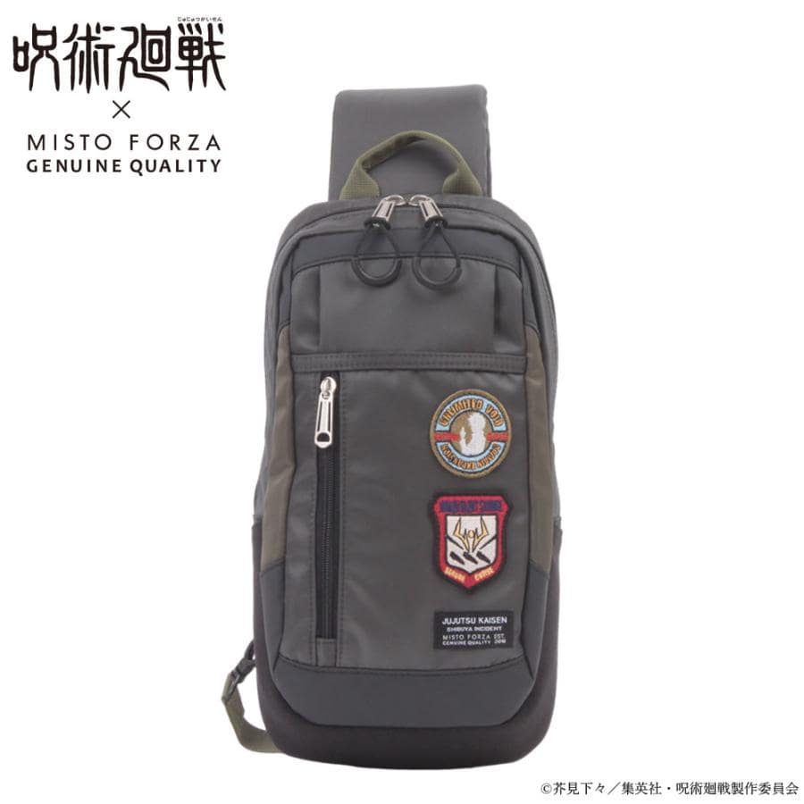 ミストフォルツァ Misto Forza ワンショルダー one shoulder 呪術廻戦 fmj13 カーキ 51x52 メンズ レディース 【m20np】
