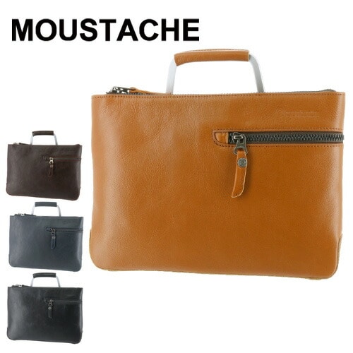 ムスタッシュ MOUSTACHE ショルダーバッグ クラッチバッグ(S) 3wayビジネスバッグ jwe2225 3.キャメル メンズ