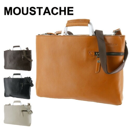 ムスタッシュ MOUSTACHE ショルダーバッグ クラッチバッグ(L) 3wayビジネスバッグ jwe2226 1.ブラック メンズ