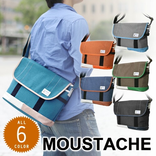 ムスタッシュ MOUSTACHE ショルダーバッグ YUQ YUQ576460xnvy 5.ネイビー メンズ