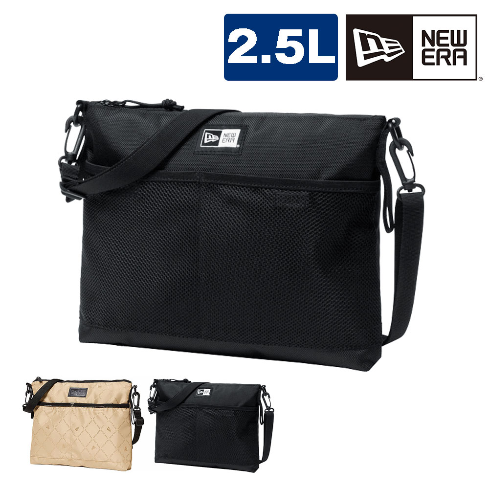 ニューエラ バッグ サコッシュバッグ ショルダーバッグ 斜め掛けバッグ ミニショルダー NEW ERA サコッシュ 2.5L メンズ レディース キッズ 誕生日プレゼント 正規代理店 1.ブラック -99x11787069