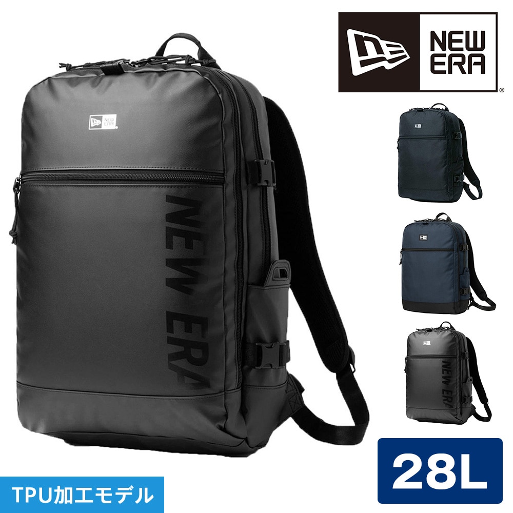 ニューエラ バッグ リュックサック デイパック バックパック 大容量 NEW ERA スマートパック TPU モデル 28L B4 A4 B5 メンズ レディース キッズ 軽量 誕生日プレゼント ギフト 正規代理店 3.ブラックTPU -99x14521307