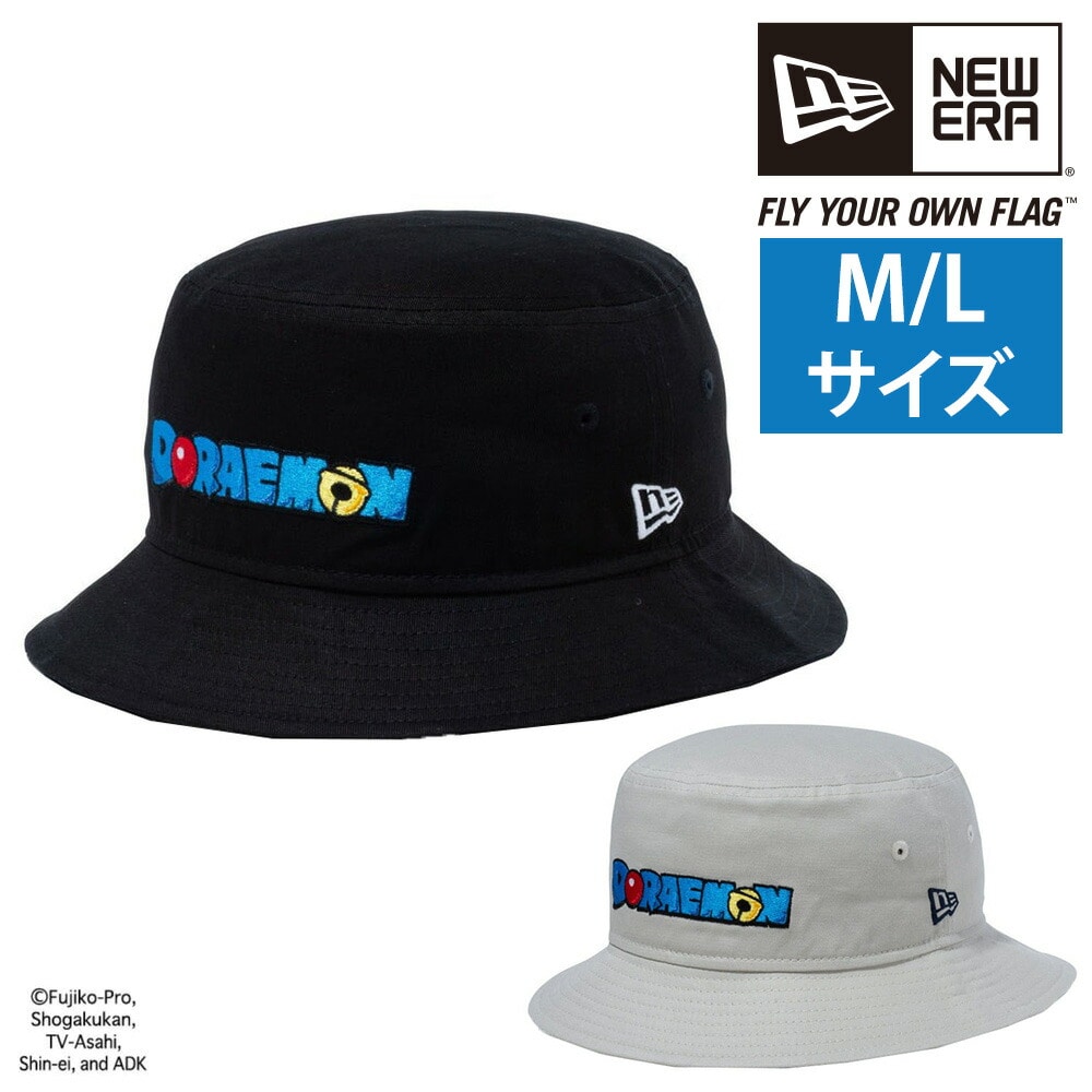ニューエラ NEW ERA ドラえもん 帽子 BUCKET- 01 WOVEN WAPPEN バケット01 ウーブンワッペン 3.ブラック(M/L) -99x14174551m メンズ レディース