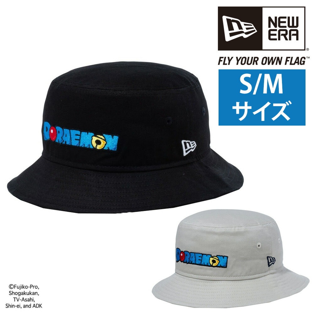 ニューエラ NEW ERA ドラえもん 帽子 BUCKET- 01 WOVEN WAPPEN バケット01 ウーブンワッペン 1.ブラック(S/M) -99x14174551s メンズ レディース