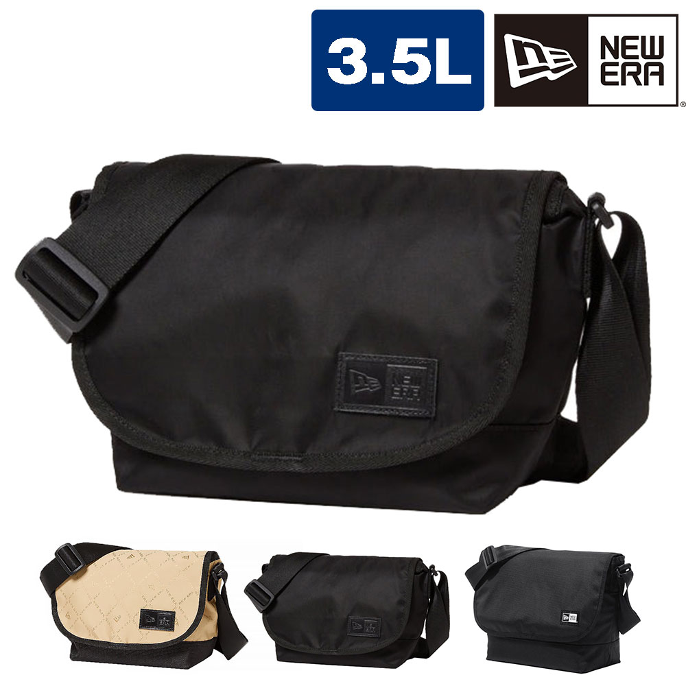 ニューエラ バッグ ショルダー メッセンジャーバッグ 斜め掛けバッグ NEW ERA ショルダーバッグミニ 3.5L メンズ レディース キッズ 誕生日プレゼント ラッピング無料 正規代理店 2.ナイロンツイルブラック -99x14392109