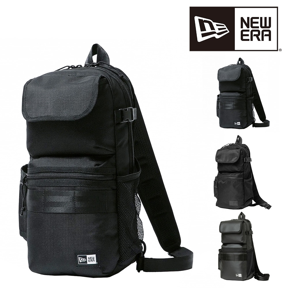 ニューエラ バッグ ボディバッグ ワンショルダーバッグ 斜め掛けバッグ NEW ERA スリングボディバッグ TPU 12L A5 B6 メンズ レディース キッズ 誕生日プレゼント プレゼント ラッピング無料 正規代理店 1.ブラック -99x14521310