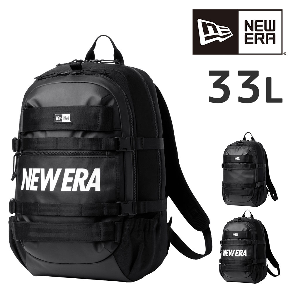 ニューエラ バッグ リュック リュックサック デイパック バックパック スケートボード アーバンパック 33L A3 B4 A4 メンズ レディース キッズ 大容量 誕生日プレゼント ギフト 2.ブラックxホワイト -99x14521311