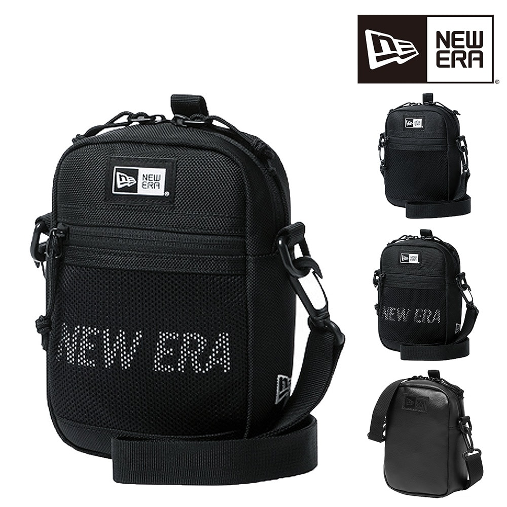 ニューエラ バッグ ショルダーバッグ ポーチ 縦型 ミニバッグ NEW ERA ショルダーポーチ 1.7L メンズ レディース キッズ 誕生日プレゼント ギフト ラッピング無料 【正規代理店】 2.ブラックxホワイト -99x14521313