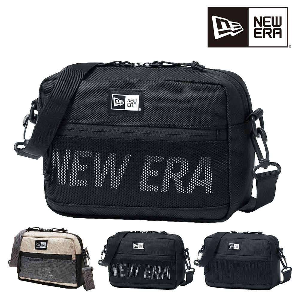 ニューエラ バッグ ショルダー ショルダーバッグ バッグ ポーチ NEW ERA ショルダーポーチ ラージ 2L A5 B6 メンズ レディース キッズ Lサイズ 誕生日プレゼント 【正規代理店】 2.ブラックxホワイト -99x14521315