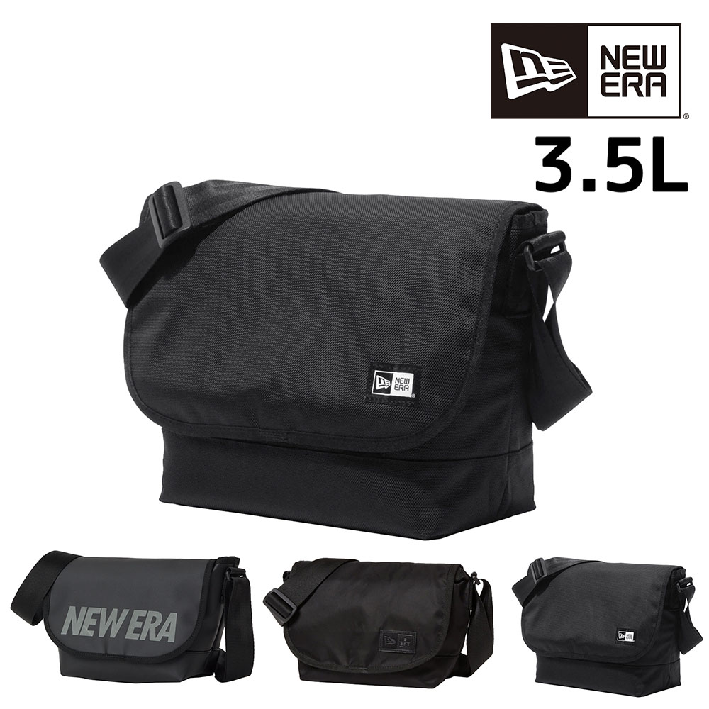 ニューエラ バッグ ショルダー メッセンジャーバッグ 斜め掛けバッグ NEW ERA ショルダーバッグミニ 3.5L メンズ レディース キッズ 誕生日プレゼント ギフト ラッピング無料 正規代理店 1.ブラック -99x14521320