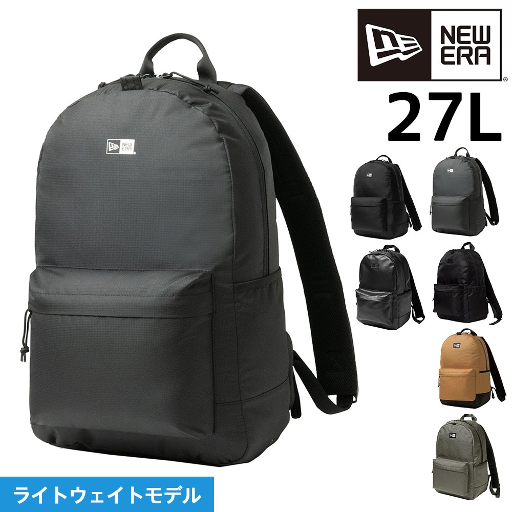 ニューエラ バッグ リュック リュックサック デイパック バックパック 大容量 NEW ERA ライトパック ライトウェイト 27L A4 B5 メンズ レディース キッズ 送料無料 誕生日プレゼント ギフト ラッピング無料 通勤 通学 【正規代理店】 2.ライトウェイトブラック -99x14521329