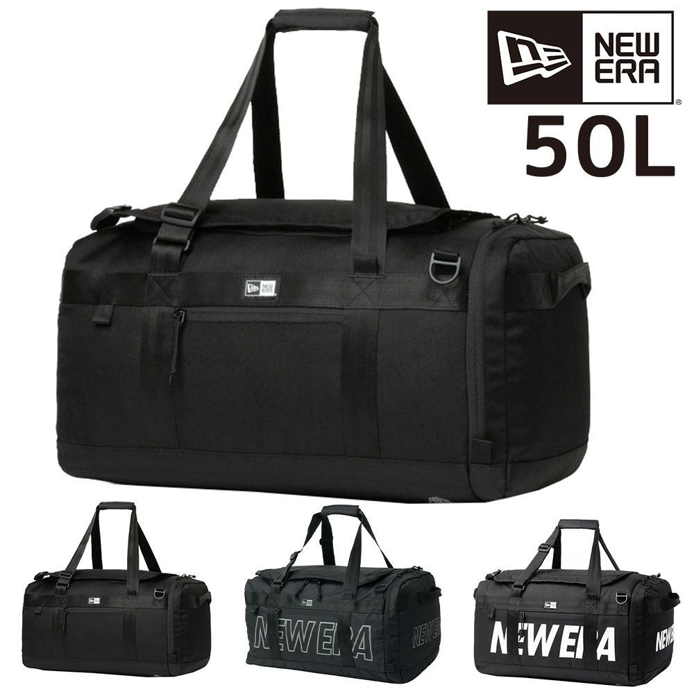 ニューエラ バッグ 2WAY ダッフルバッグ リュック ボストンバッグ NEW ERA クラブダッフルバッグ 50L A3 B4 A4 メンズ レディース キッズ 1.ブラック -99x14521344