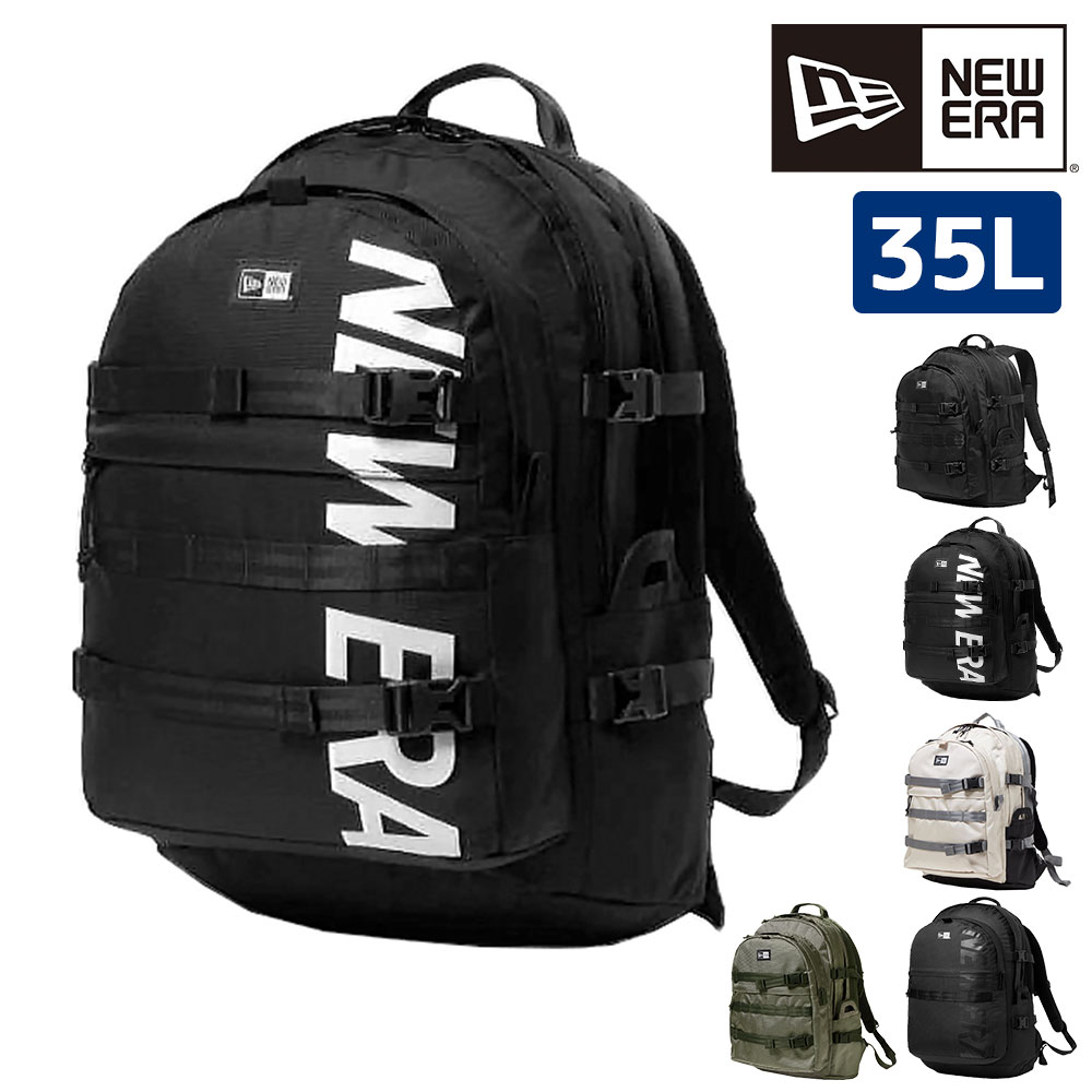 ニューエラ バッグ リュックサック デイパック バックパック リュック 通学 大容量 NEW ERA キャリアパック 35L A3 B4 A4 B5 メンズ レディース キッズ 送料無料 誕生日プレゼント ギフト ラッピング無料 【正規代理店】 2.ブラックxホワイト -99x14521347