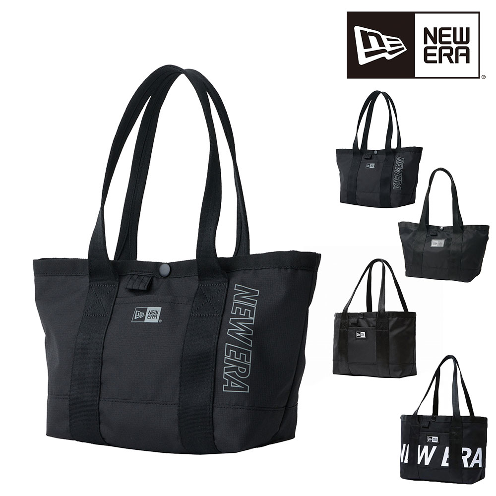 ニューエラ バッグ トートバッグ 手提げ 肩掛け 小型 NEW ERA トートバッグ ミニ TOTE BAG MINI 6L A5 メンズ レディース キッズ 誕生日プレゼント ギフト ラッピング無料 正規代理店 4.ラインロゴブラック -14750839