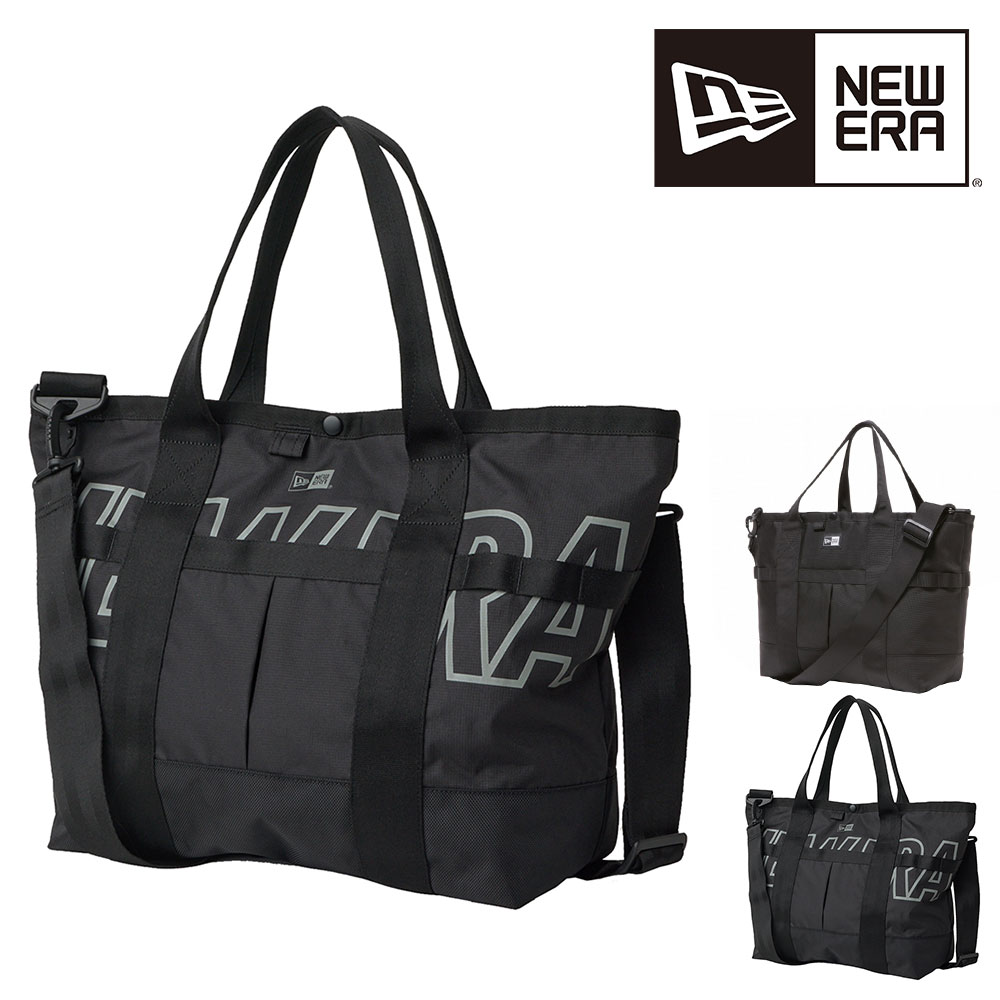 ニューエラ バッグ 2WAYバッグ ショルダーバッグ NEW ERA トートバッグ 22L B4 A4 B5 メンズ レディース キッズ 送料無料 誕生日プレゼント ギフト ラッピング無料 正規代理店 2.ラインロゴブラック -14750840
