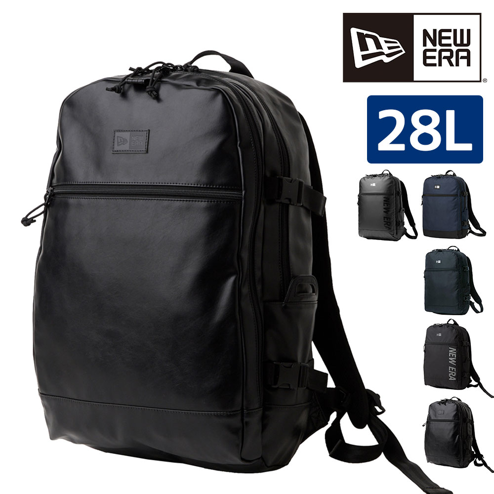 ニューエラ バッグ リュックサック デイパック バックパック 大容量 NEW ERA スマートパック TPU モデル 28L B4 A4 B5 メンズ レディース キッズ 軽量 4.レザーブラック -14750853
