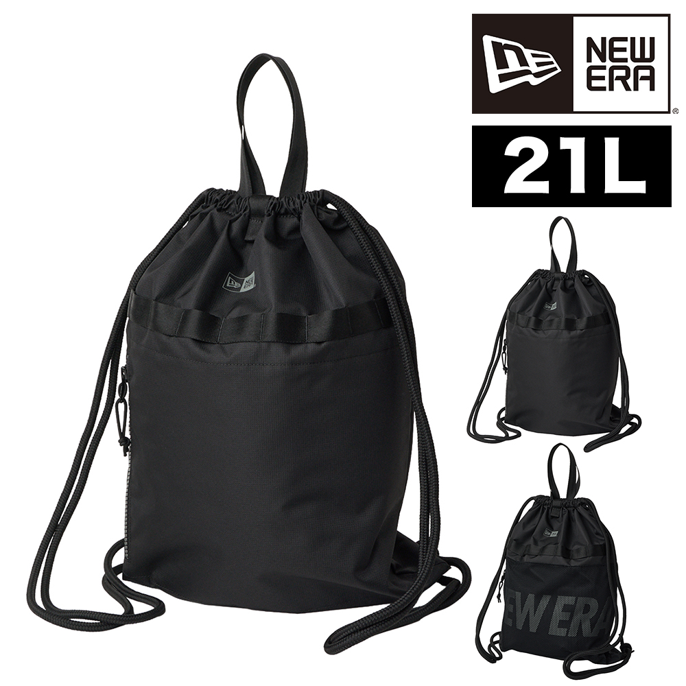 ニューエラ バッグ ナップサック 2WAY リュック トート NEW ERA デイサック 21L A4対応 B5対応 メンズ レディース ポイント10倍 誕生日プレゼント ギフト ラッピング無料 正規代理店 1.ブラック -14750914