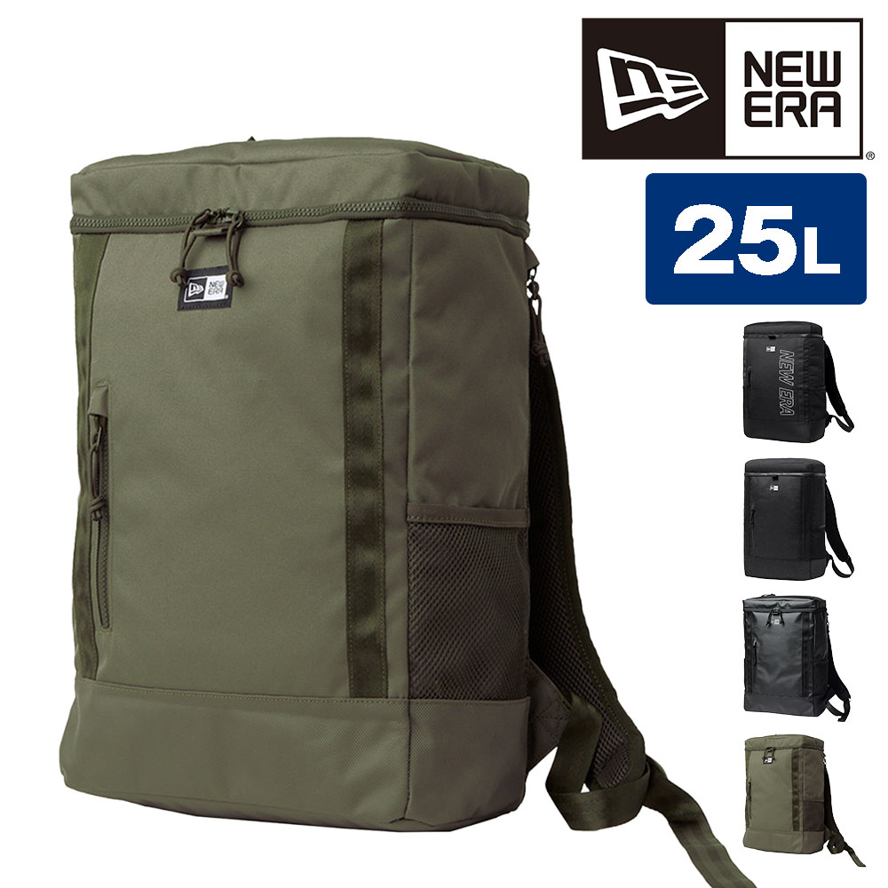 ニューエラ バッグ リュック リュックサック デイパック バックパック NEW ERA ボックスパック ミディアム Mサイズ 25L B4 A4 メンズ レディース キッズ 大容量 4.オリーブ -14750936
