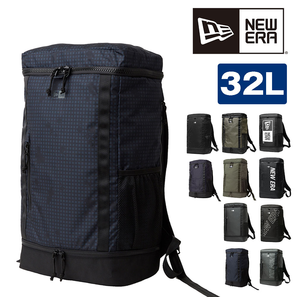ニューエラ バッグ リュック リュックサック バックパック 大容量 NEW ERA ボックスパック BOX PACK TPU 32L B4 A4 メンズ レディース キッズ 軽量 9.ブラックナイトカモ -14750941
