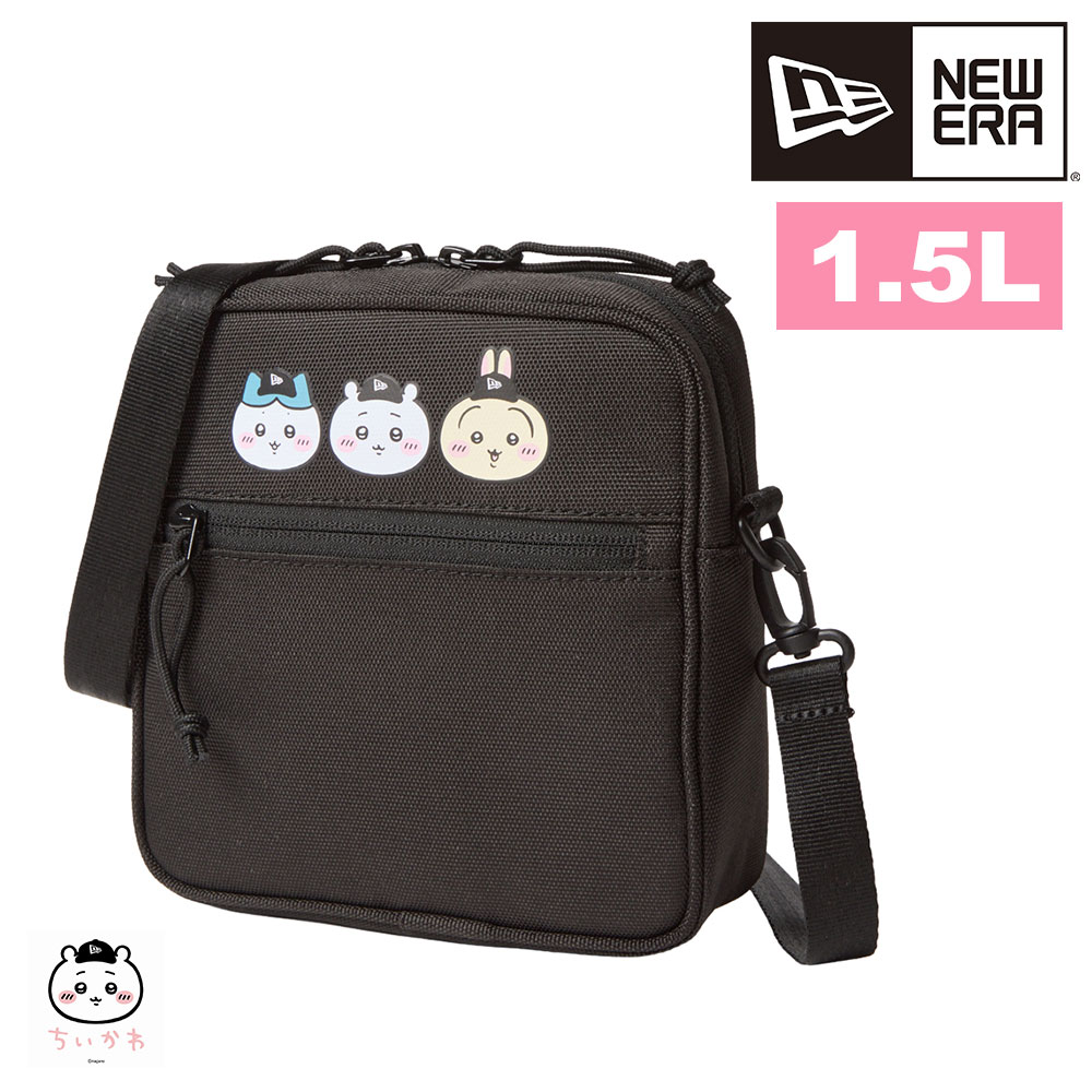 【2026年新作】 ニューエラ ショルダーバッグ 斜め掛け 1.5L ちいかわ コラボ 限定 NEW ERA スクエアショルダーポーチ メンズ レディース キッズ 送料無料 誕生日プレゼント ギフト ラッピング無料 【正規代理店】 ブラック -14864480