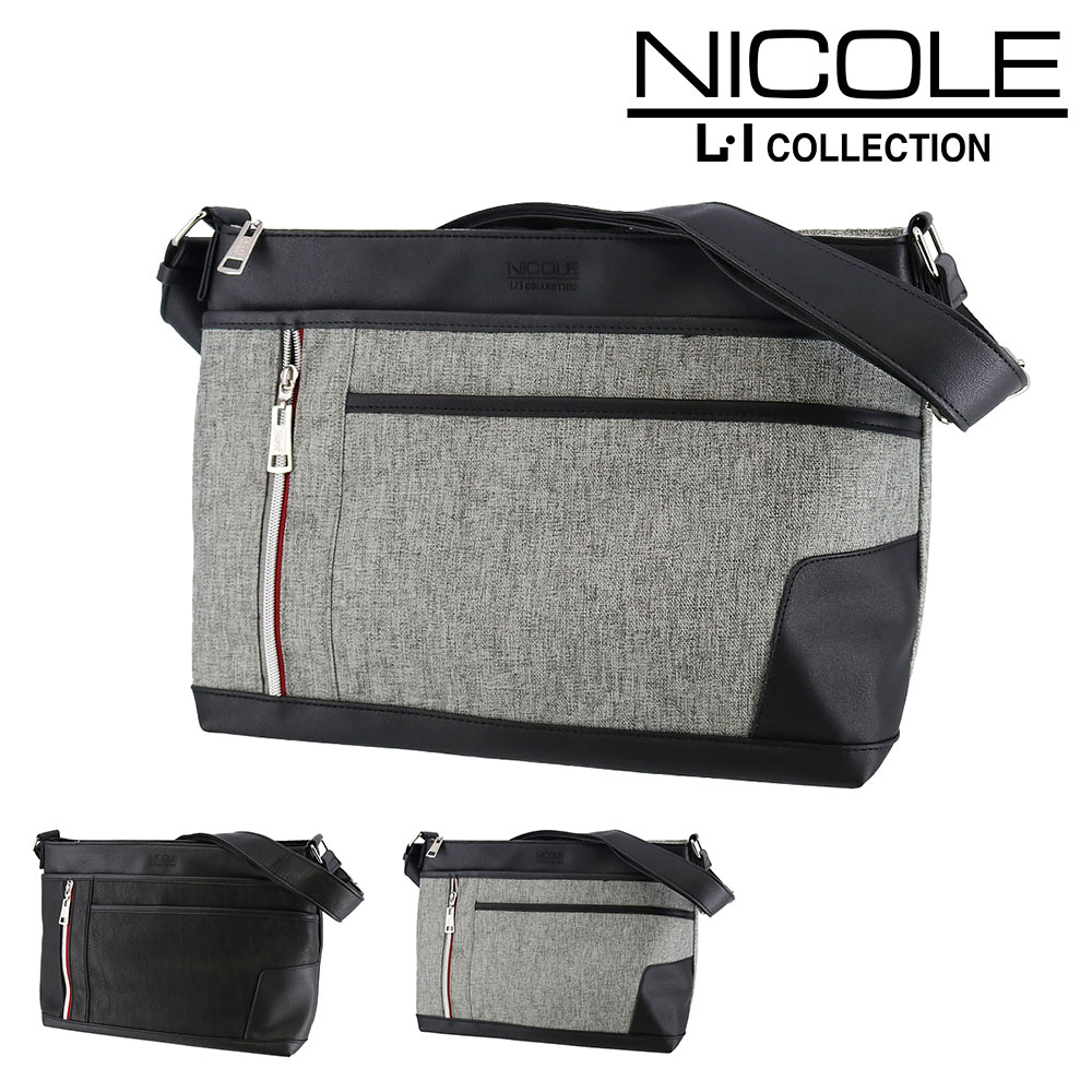 ニコル NICOLE オデッセイ ショルダーバッグ nil242 2.グレー -03 メンズ